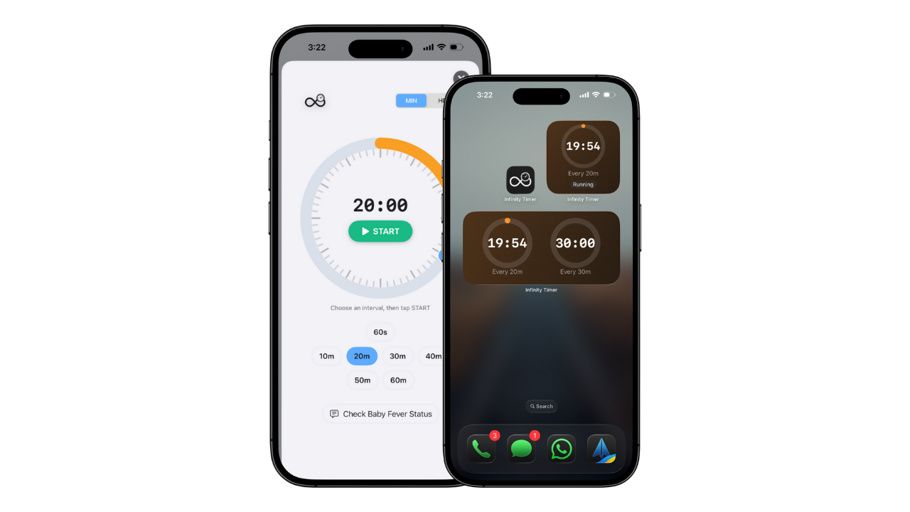 Infinity Timer app preview